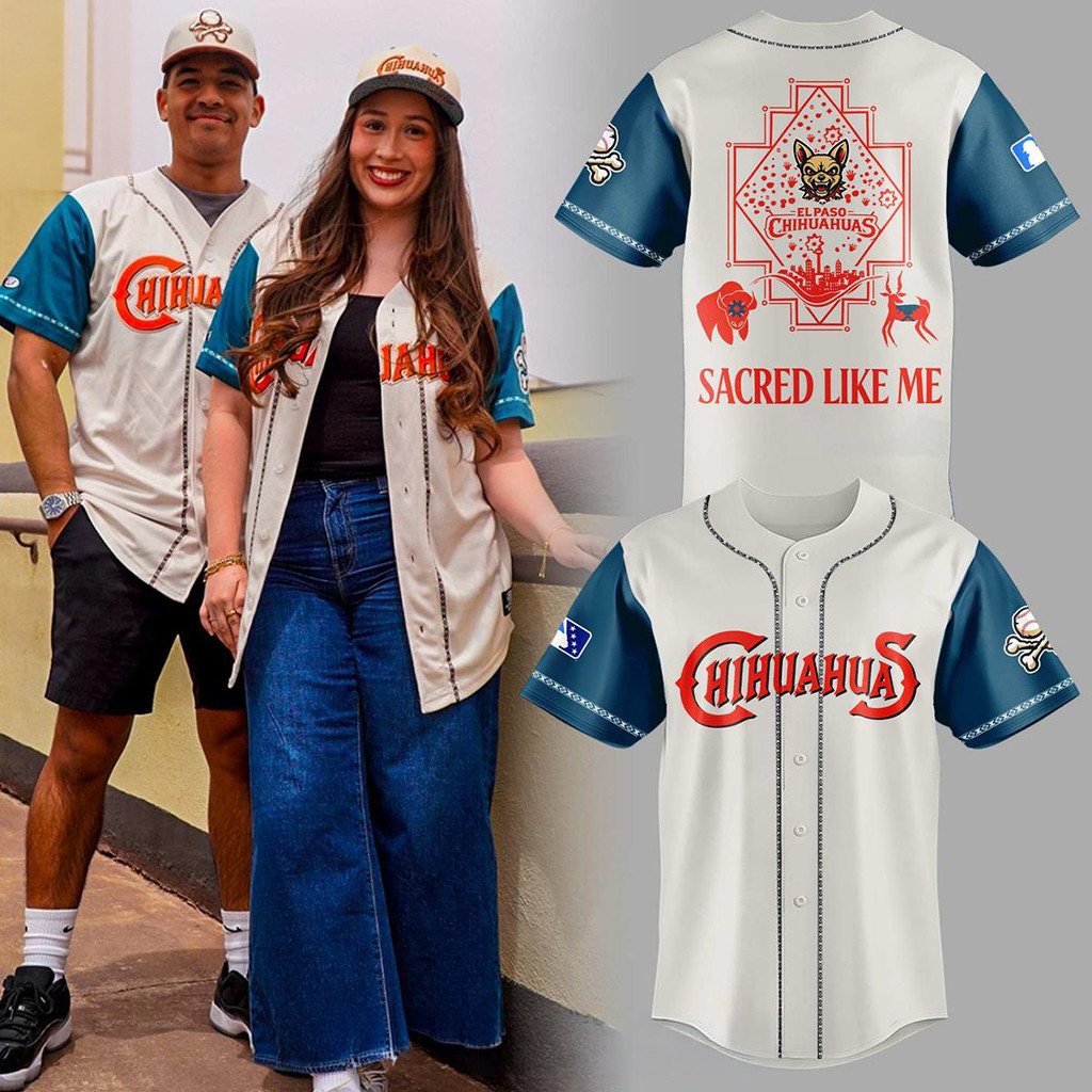 El Paso Chihuahuas 2026 Sacred Like Me Baseball Jersey Chihuahuas Merch Cool Baseball Gifts