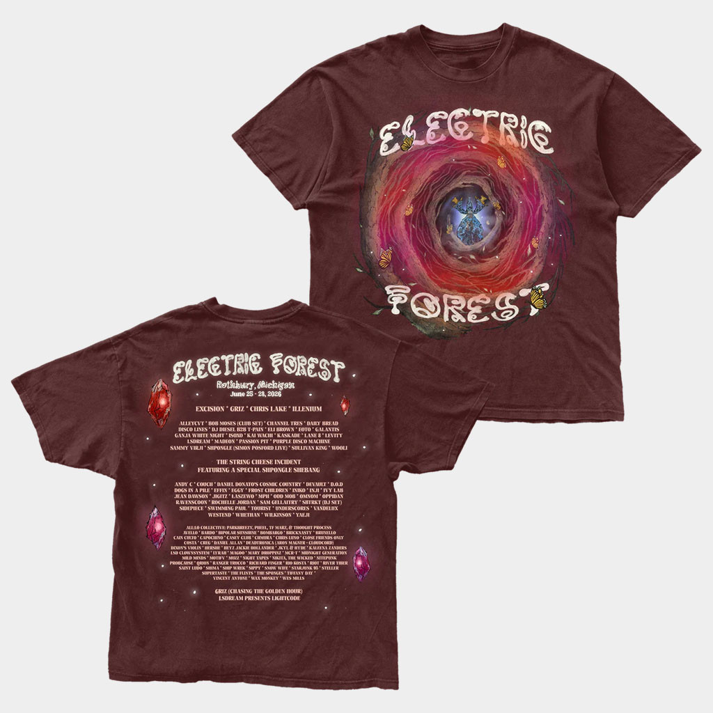 Electric Forest Merch Portals 2026 Lineup T-Shirt Presents For Music Lovers