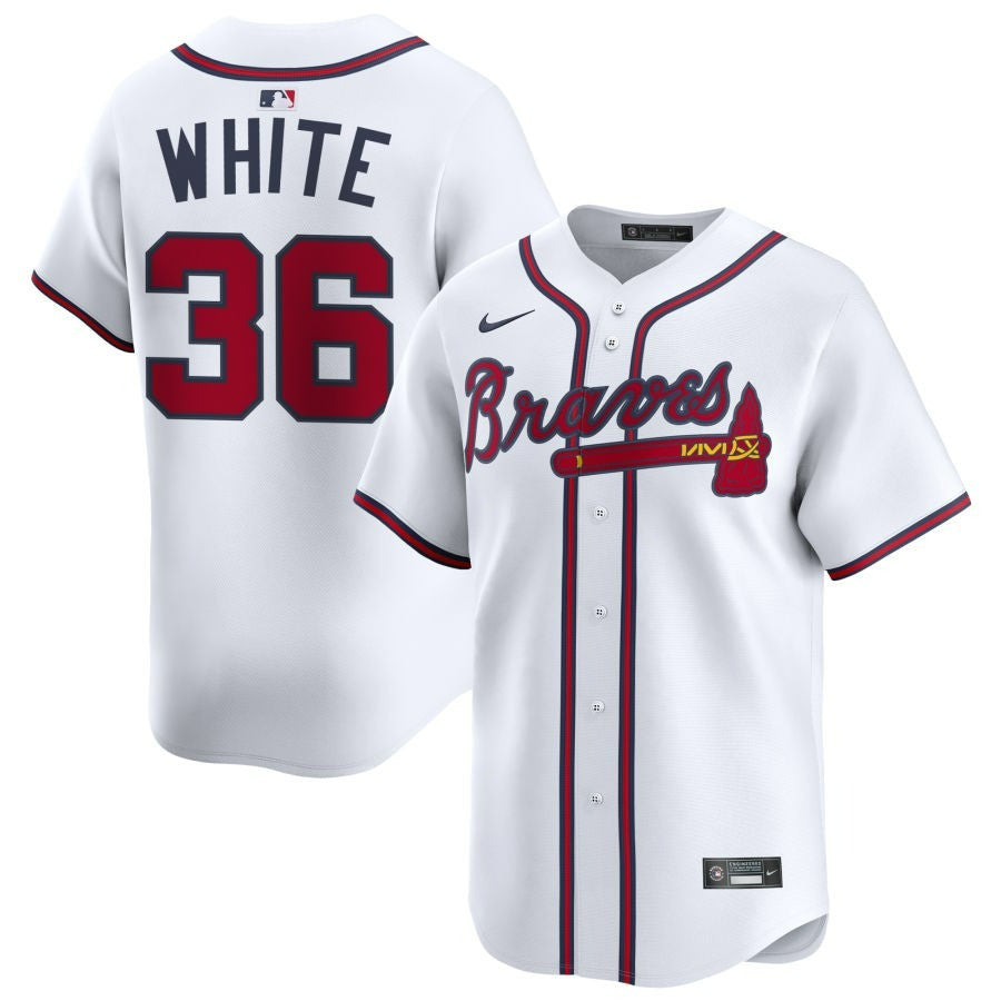 Eli White Atlanta Braves 2025 Home Limited Jersey - White
