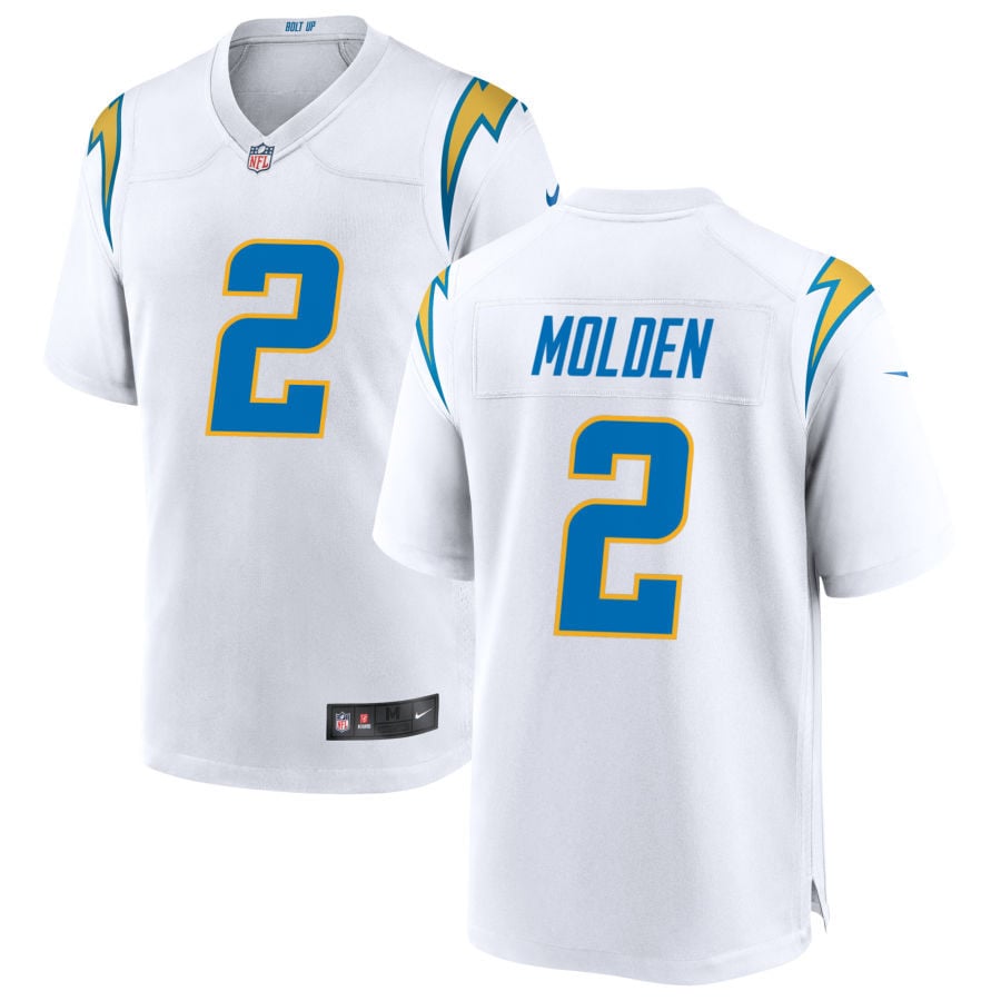 Elijah Molden Los Angeles Chargers 2025 Game Jersey - White