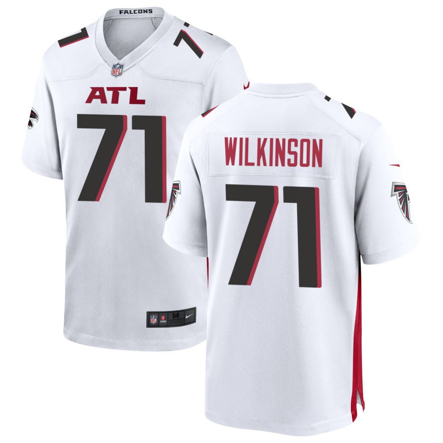 Elijah Wilkinson Atlanta Falcons 2025 Game Jersey - White