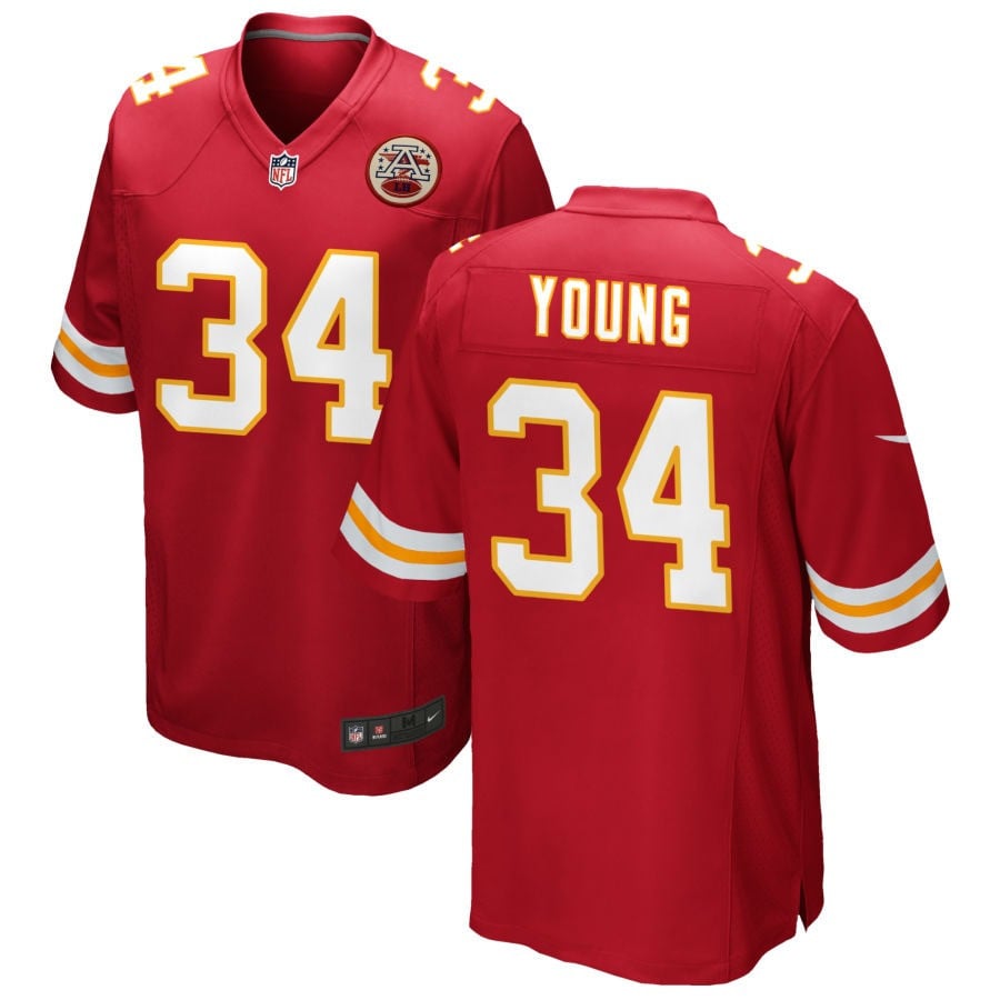 Elijah Young Kansas City Chiefs 2025 Game Jersey - Red