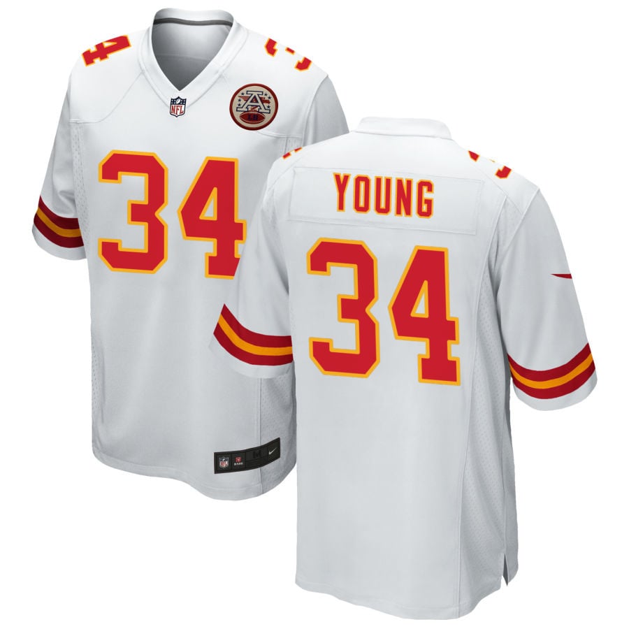 Elijah Young Kansas City Chiefs 2025 Game Jersey - White