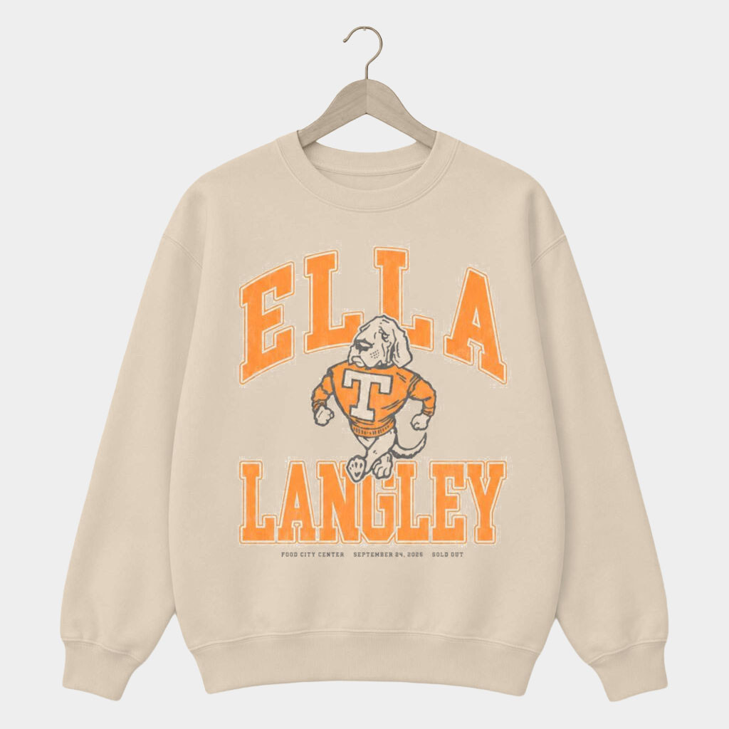 Ella Langley Merch Ella Langley Knoxville TN Event Sweatshirt At Food City Center 2026 Crewneck