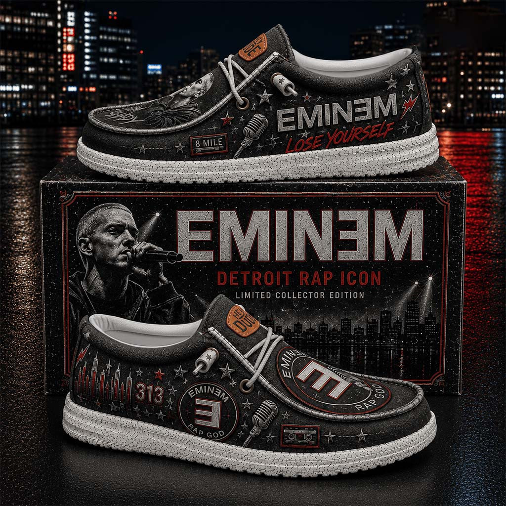 Eminem Detroit Rap Icon Shoes Lose Yourself Loafers Eminem Merch Gift For Rap Fans