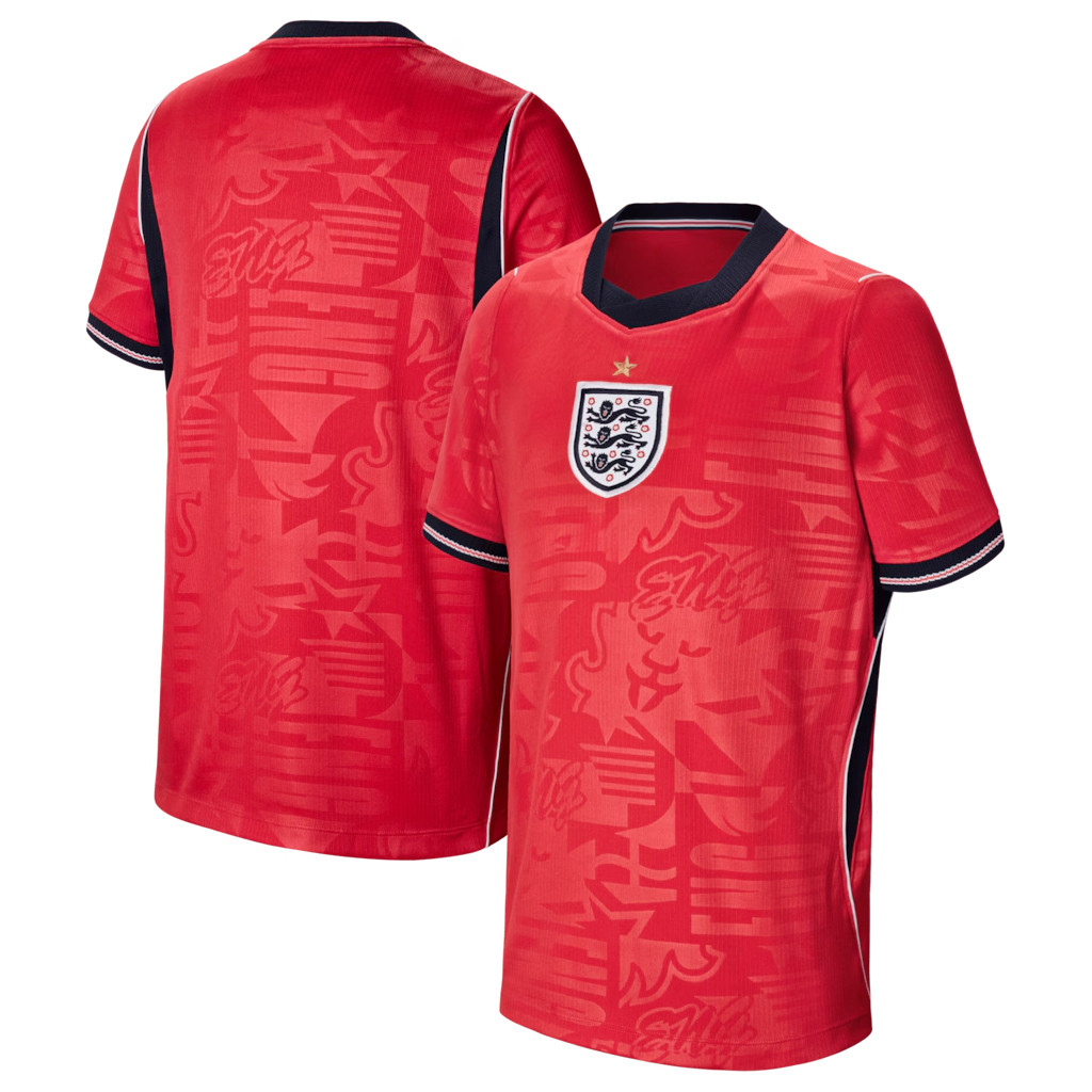 England FIFA World Cup 2026 Merch England National Team 2026 Away Stadium Replica Jersey Red