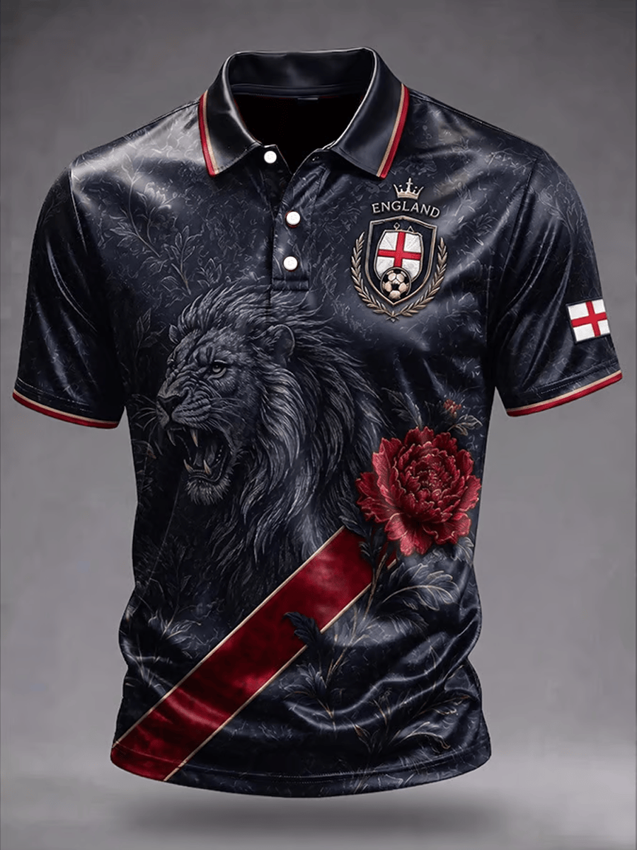 England FIFA World Cup 2026 Polo Shirt Lions Game Day Clothing Gifts For Football Fans