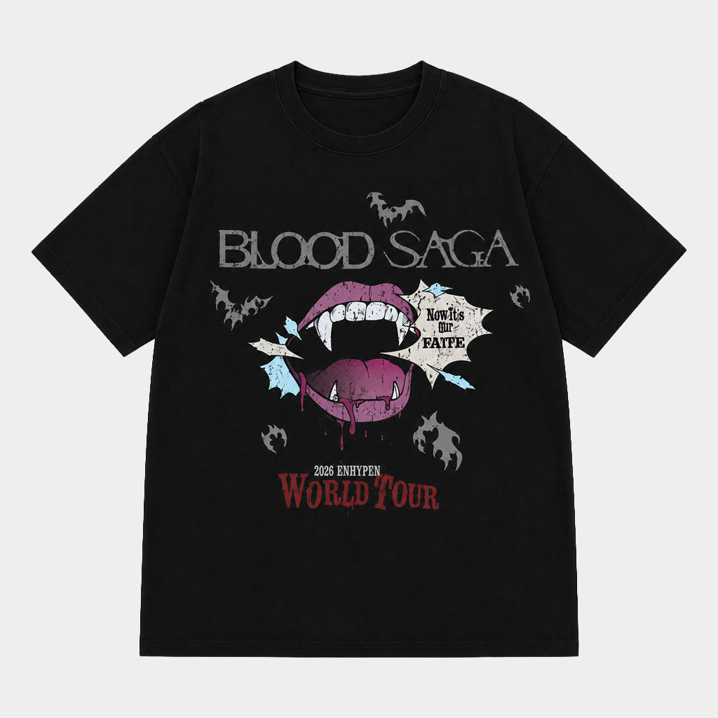 Enhypen Blood Saga Merch 2026 Blood Saga T-Shirt Enhypen Tour Merch Best Gift For Kpop Fans