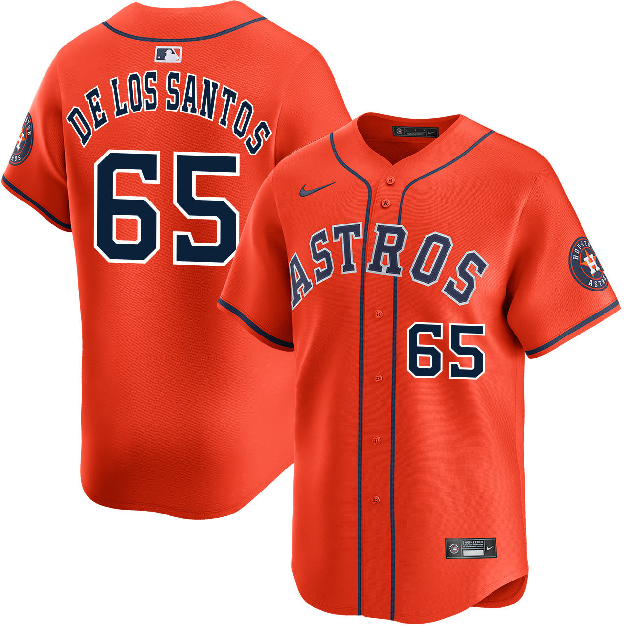 Enyel De Los Santos Houston Astros 2026 Alternate Limited Jersey - Orange