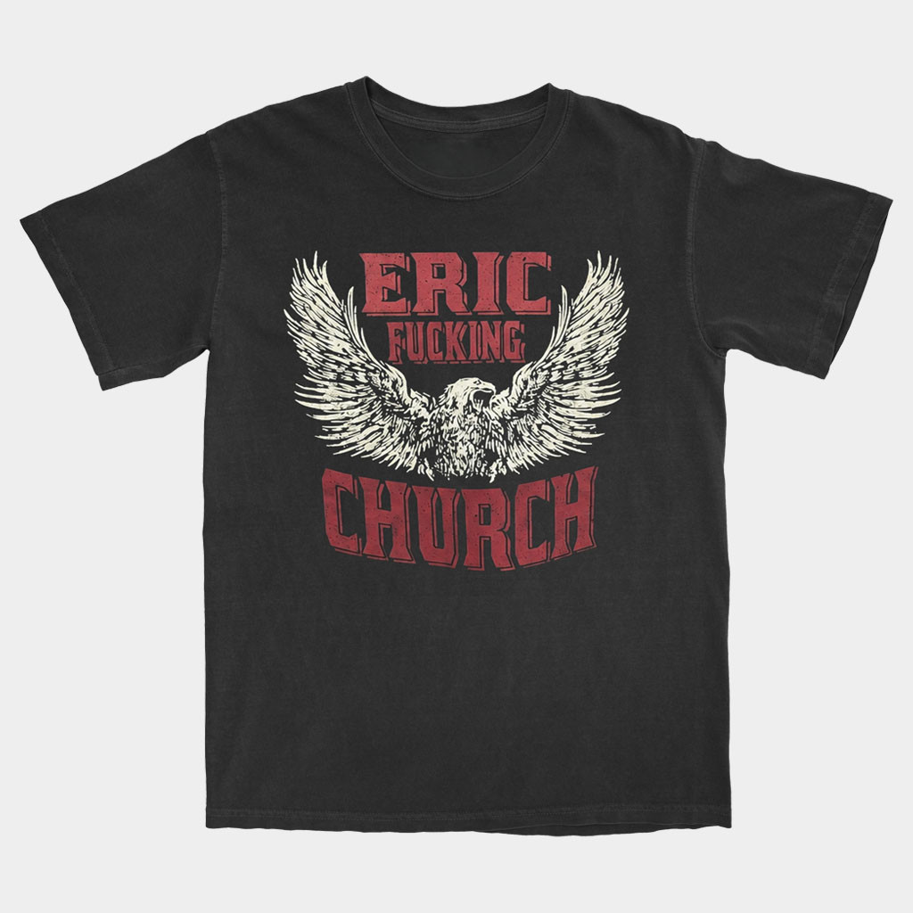 Eric Church Merch 2026 Black EFC Eagle T-Shirt Eric Church Shirt Best Gifts For Music Lovers