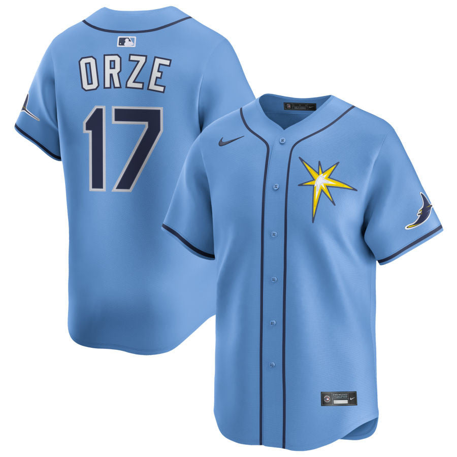 Eric Orze Tampa Bay Rays 2025 Alternate Limited Jersey - Light Blue