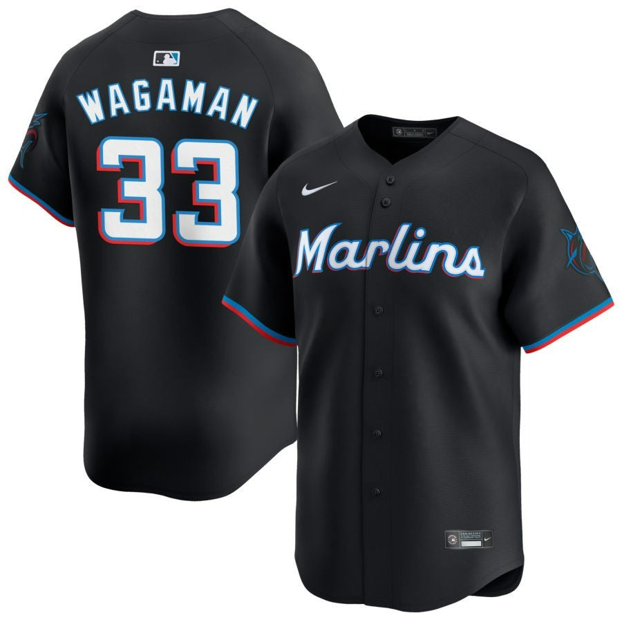 Eric Wagaman Miami Marlins 2025 Alternate Limited Jersey ï¿½ï¿½ï¿½ Black