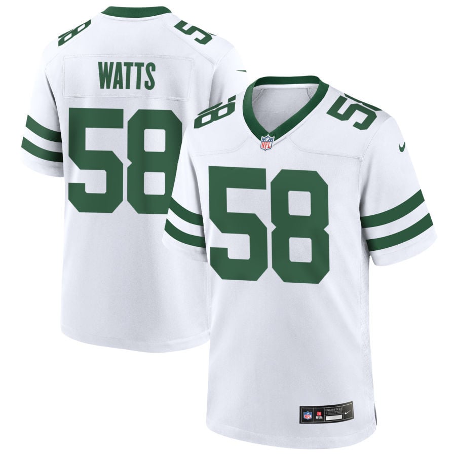 Eric Watts New York Jets 2025 Game Jersey - Legacy White