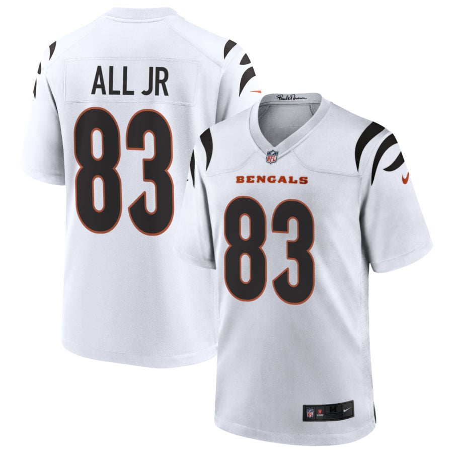 Erick All Jr Cincinnati Bengals 2025 Game Jersey - White