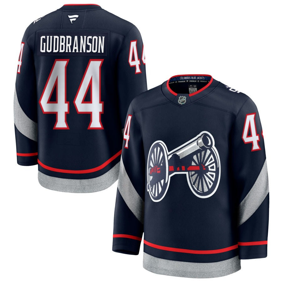 Erik Gubbranson Columbus Blue Jackets 2025 NHL Stadium Series Premium Navy Jersey 1 Erik Gubbranson Columbus Blue Jackets 2025 NHL Stadium Series Premium Navy Jersey