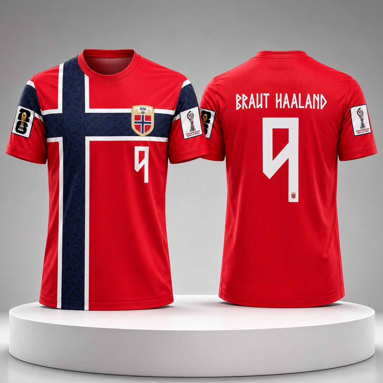 Erling Braut Haaland Jersey Shirt Norway FIFA World Cup 2026 Merch #9 Home Jersey Fan Gifts