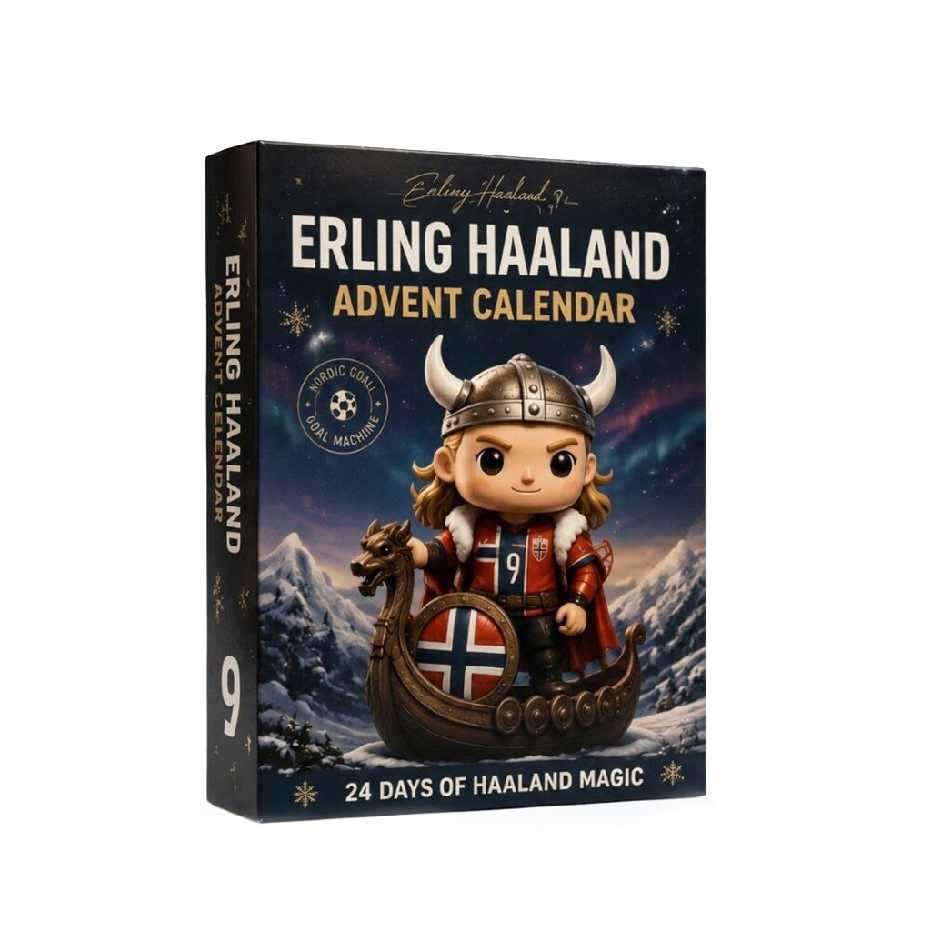 Erling Braut Haaland Legends Advent Calendar 24 Days Viking Norway Countdown Set Haaland Merch