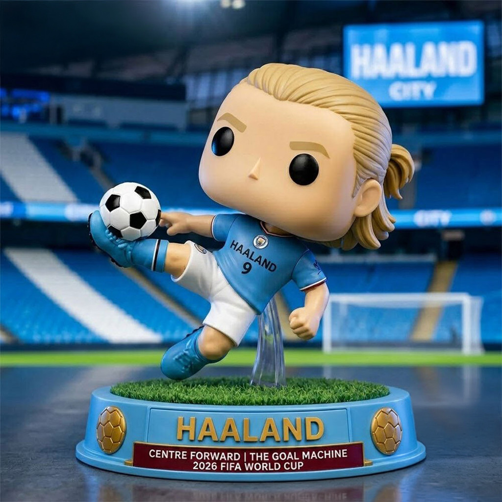 Erling Haaland 2026 Norway World Cup Funko Pop The Goal Machine Erling Haaland Merch Fan Gifts