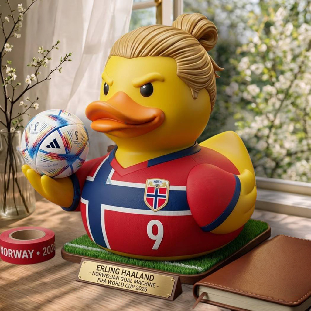 Erling Haaland Norwegian Goal Machine FIFA World Cup 2026 Duck Funko Pop Erling Haaland Merch