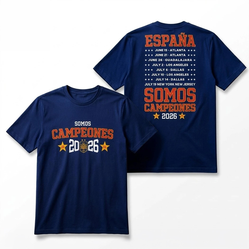 Espana Football Somos Campeones 2026 Soccer T-Shirt Espana WC26 Merch Fan Gift