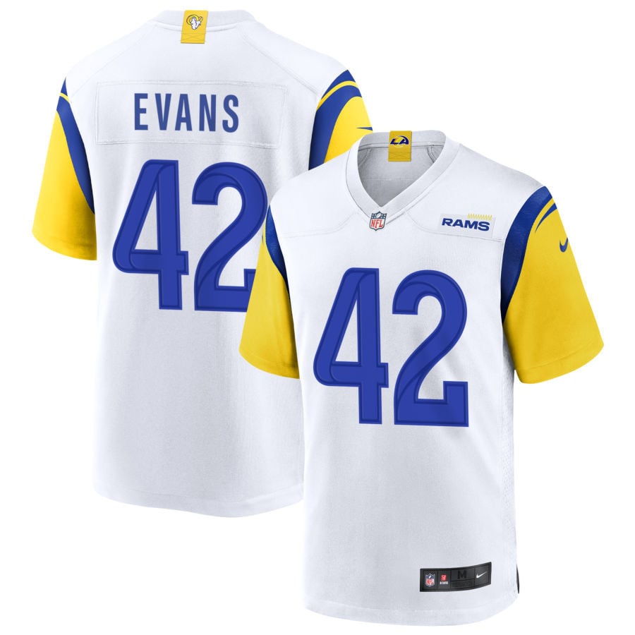 Ethan Evans Los Angeles Rams 2025 Alternate Jersey - White