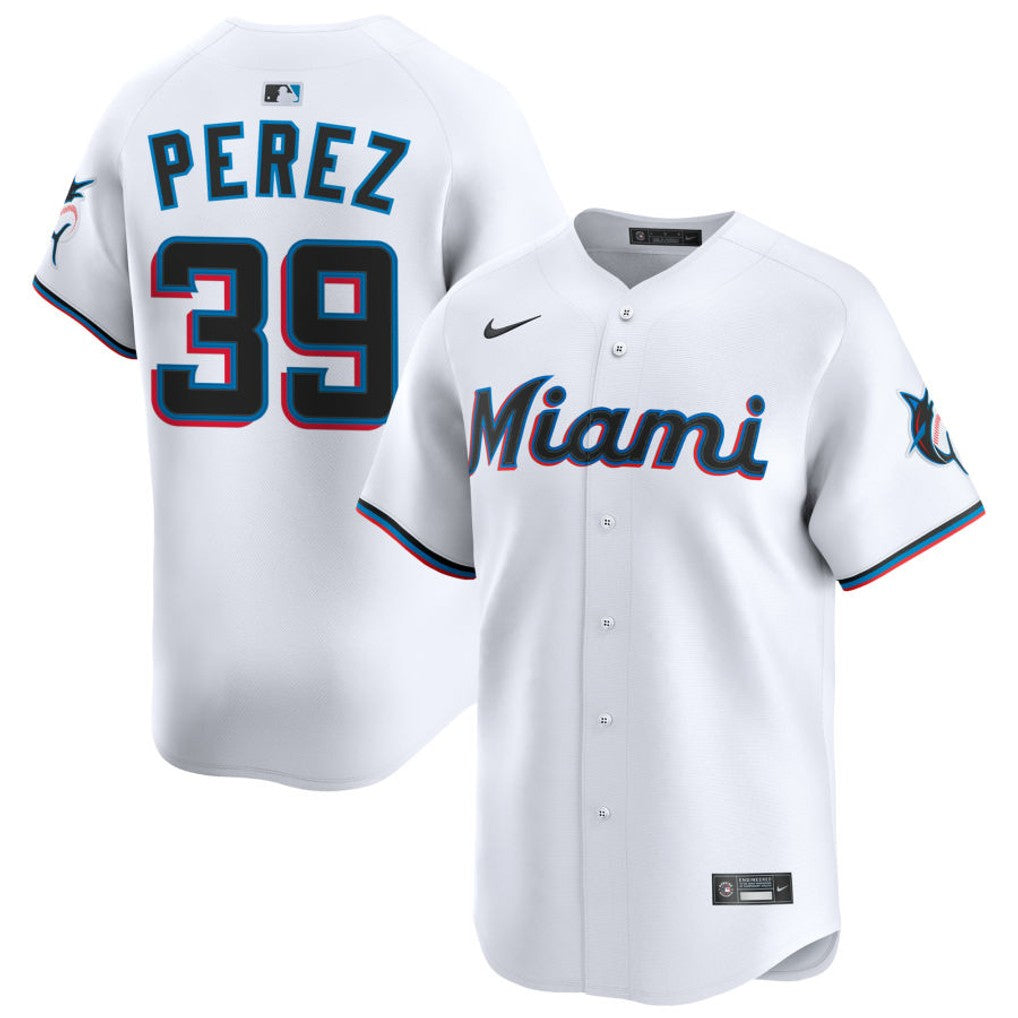 Eury Perez Miami Marlins 2026 Home Limited Jersey - White