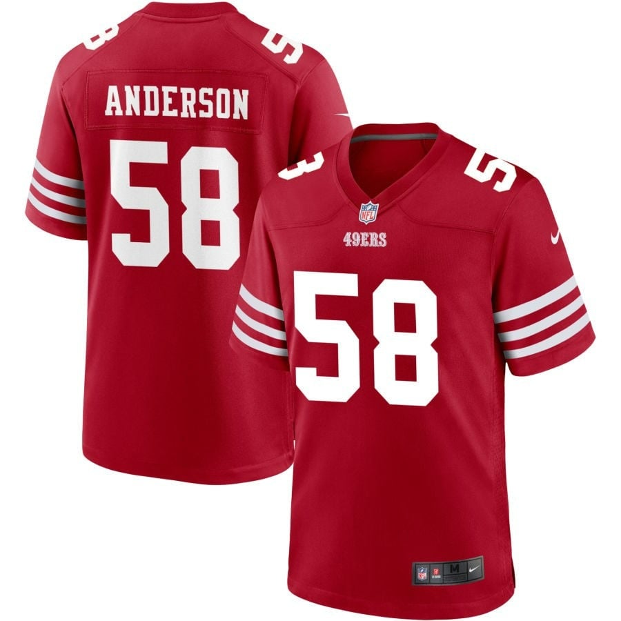 Evan Anderson San Francisco 49ers 2025 Jersey - Scarlet