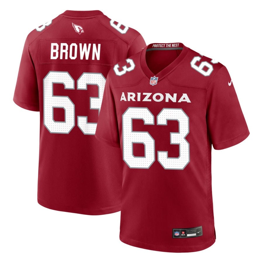 Evan Brown Arizona Cardinals 2025 Game Jersey - Cardinal