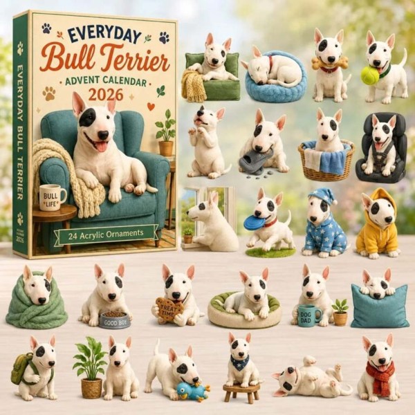 Everyday Bull Terrier Advent Calendar 2026 24 Days of Christmas Ornaments Gift For Dog Lovers - Image 2