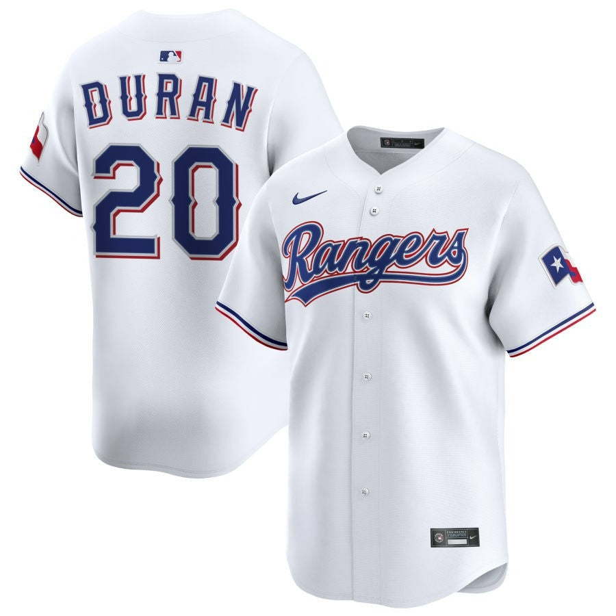 Ezequiel Duran Texas Rangers 2025 Home Limited Jersey - White