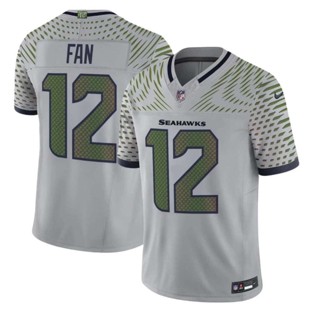 Fan Seattle Seahawks 2025 F.U.S.E. ï¿½ï¿½ï¿½Rivalriesï¿½ï¿½ï¿½ Vapor Jersey - Grey