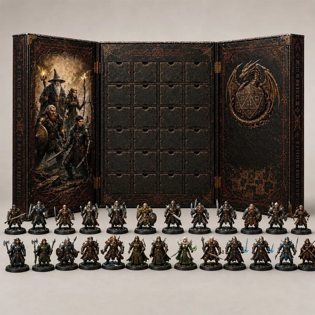 Fantasy Quest Advent Calendar 2026 24 Days Christmas Mystery Ornaments Fantasy Adventure Gift -Joyoce