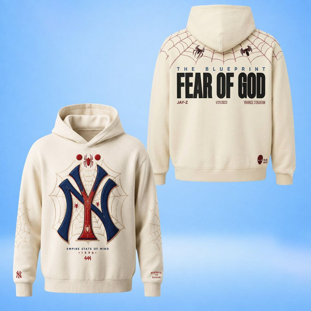 Fear Of God X Ny Yankees Jay Z X Spiderman Brand New Day Hoodie Shirt Special Edition Featured