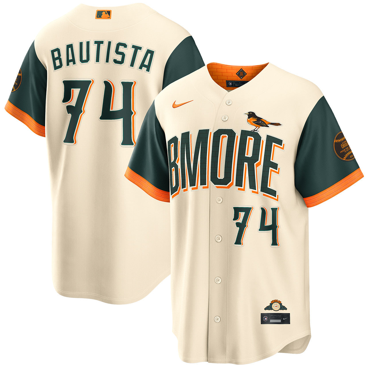Felix Bautista Baltimore Orioles 2026 City Connect Jersey - Cream
