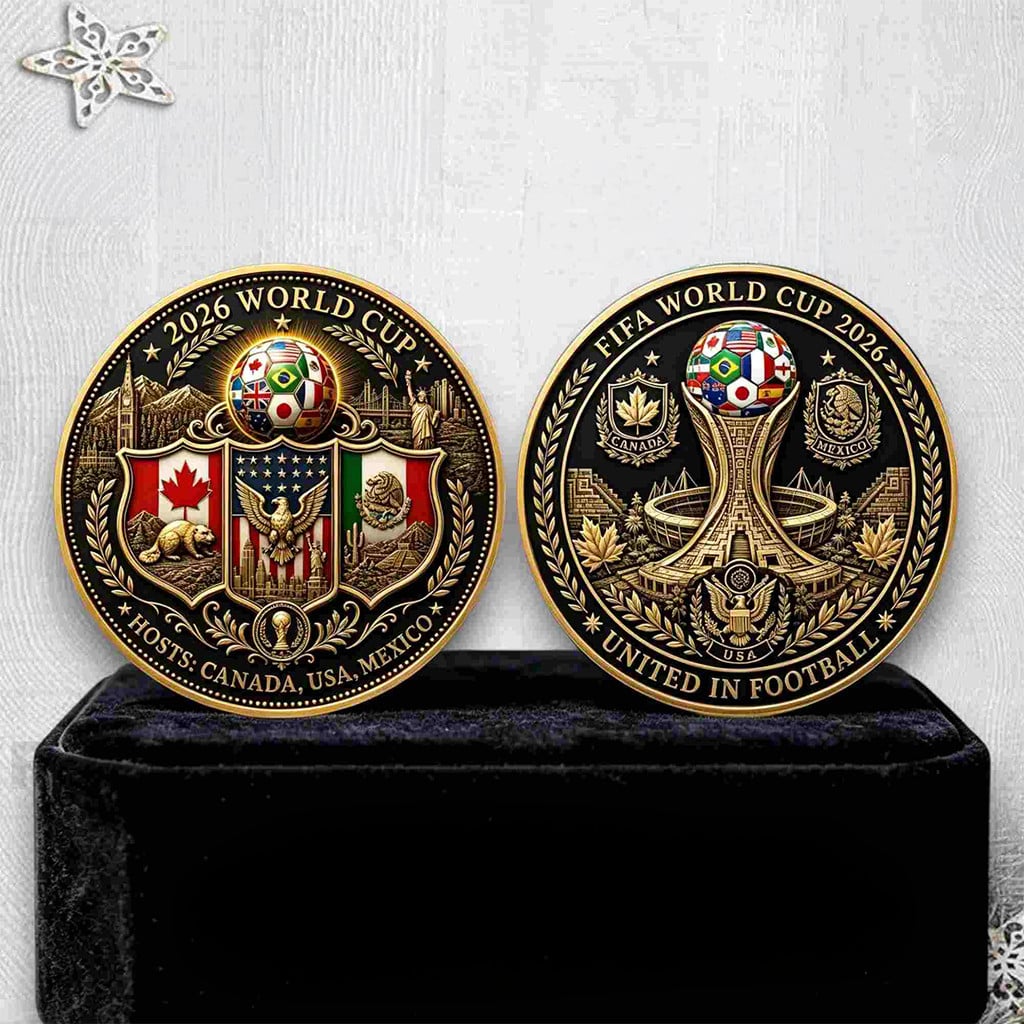 FIFA World Cup 2026 Commemorative Coin FIFA World Cup Merch Best Gift For Soccer Fans