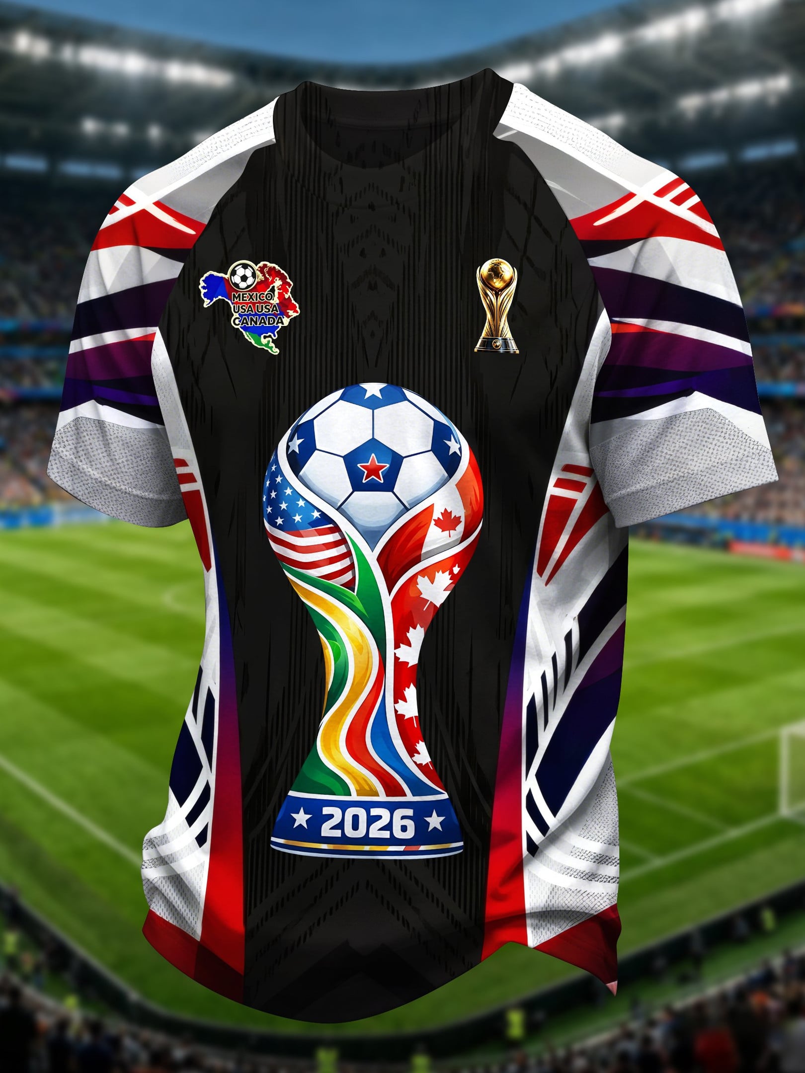 FIFA World Cup 2026 Host Cities T-Shirt US MX CA Venues Host Cities List Merch Cool Game Day Gifts