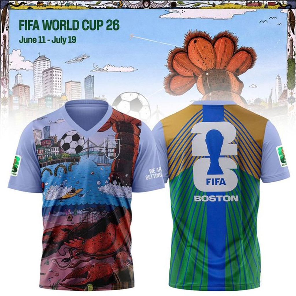 FIFA World Cup 2026 Merch Boston Host City 2026 Jersey Best Gifts For Soccer Fans