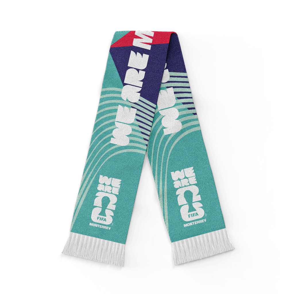 FIFA World Cup 2026 Merch Host City Monterrey Scarf We Are Monterrey Gears Soccer Fan Gifts