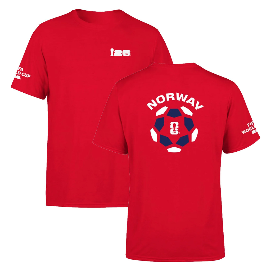 FIFA World Cup 2026 Merch Norway Puff T-Shirt Game Day Apparel Gifts For Norway WC Fans