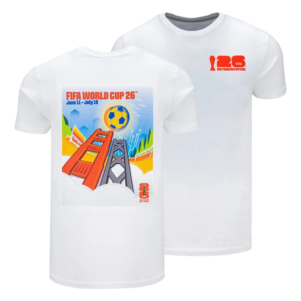 FIFA World Cup 2026 Merch San Francisco Bay Area Poster White T-Shirt Gifts For Game Day