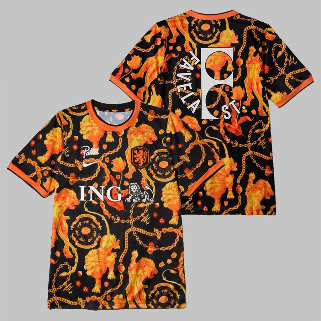 FIFA World Cup 2026 Netherlands x Patta Football Jersey T-Shirt Game Day Apparel Gifts For Fans