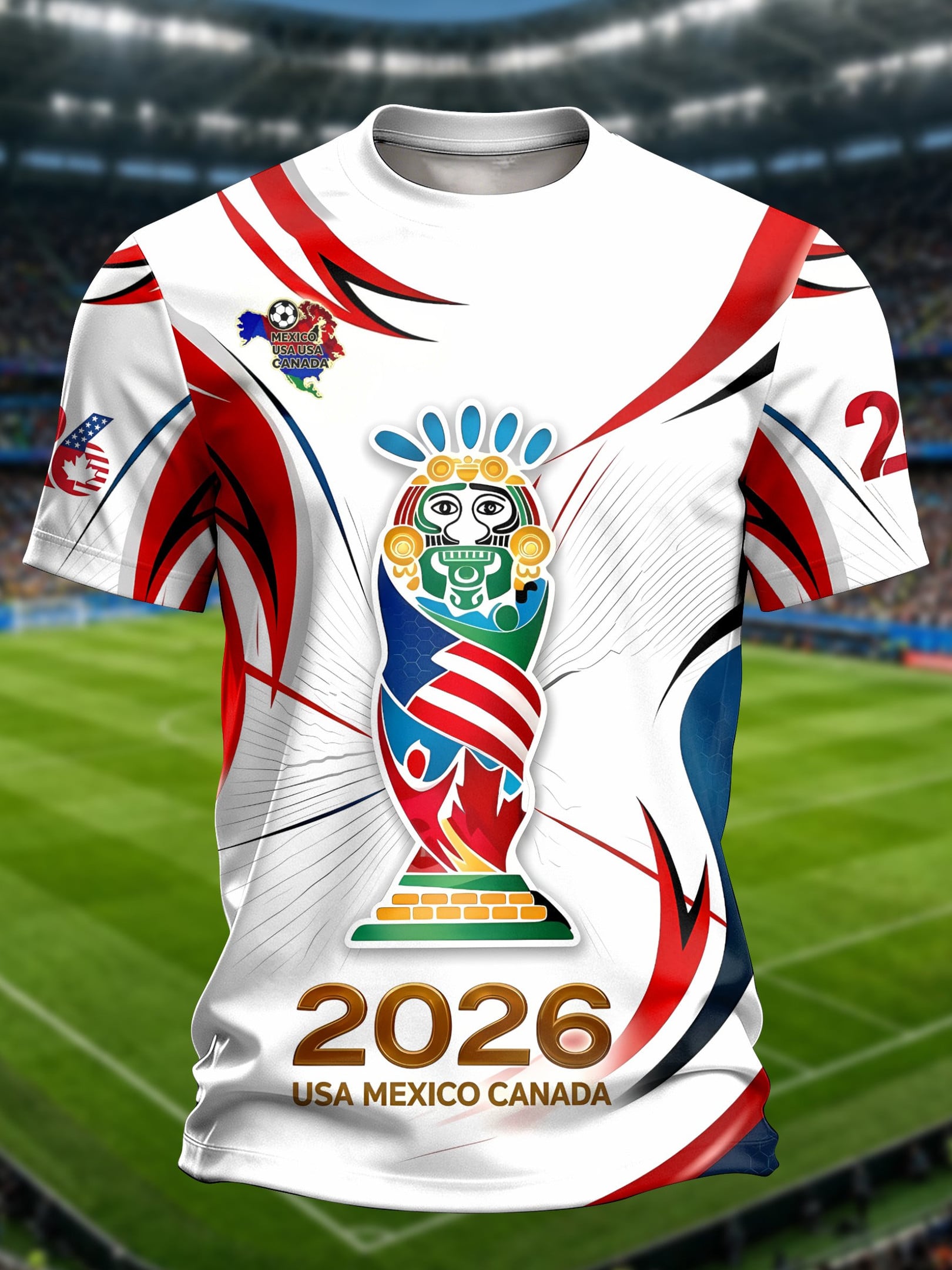 FIFA World Cup 2026 T-Shirt US MX CA Venues Host Cities List Merch Best Game Day Gifts