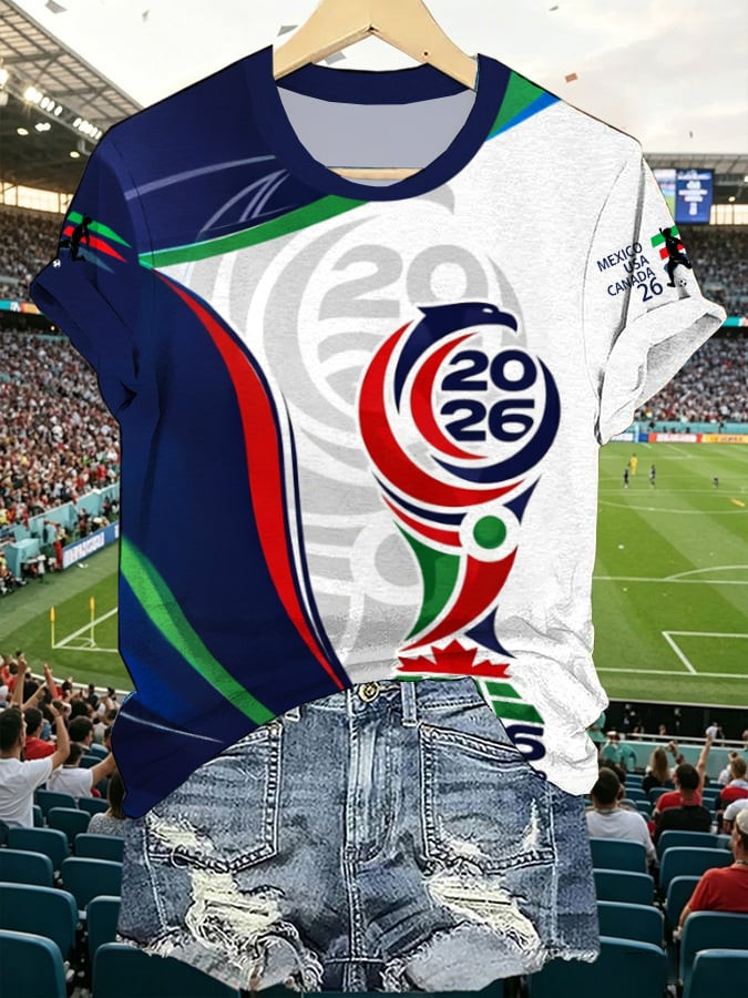 FIFA World Cup 2026 United Host Nations V-Neck Shirt USA Mexico Canada Apparel Gift For Fans Girl - Image 2