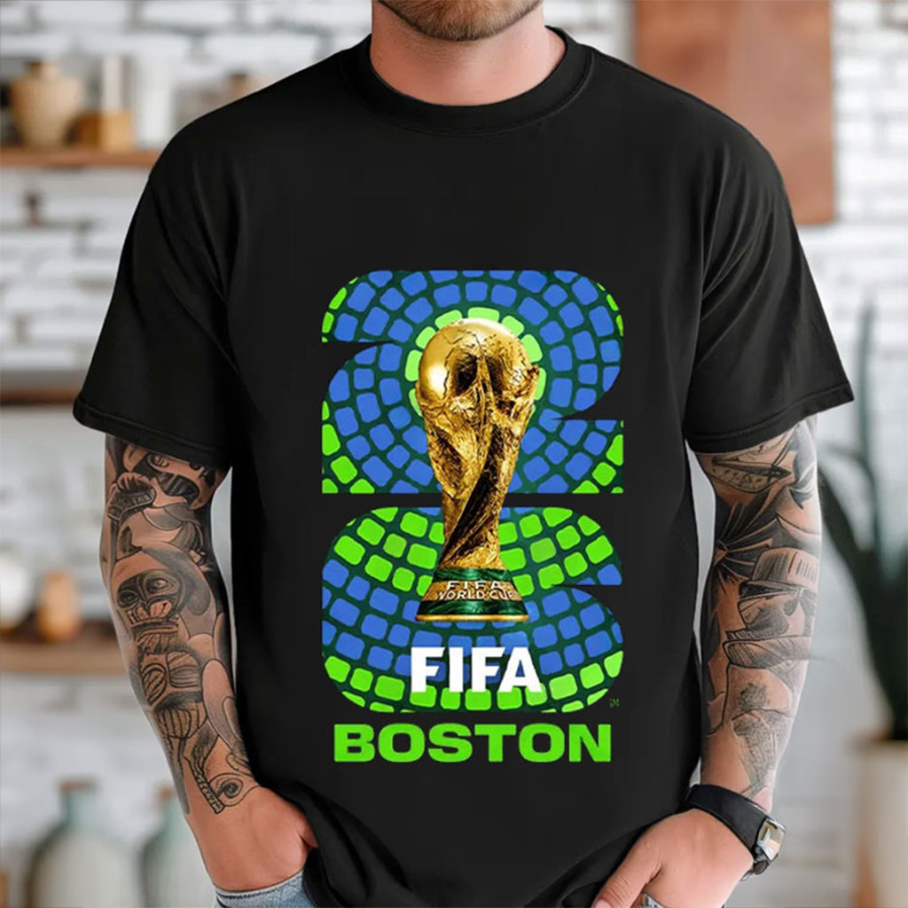 FIFA World Cup 26 Host City Boston Soccer T-Shirt Game Day Gifts For Soccer Lovers