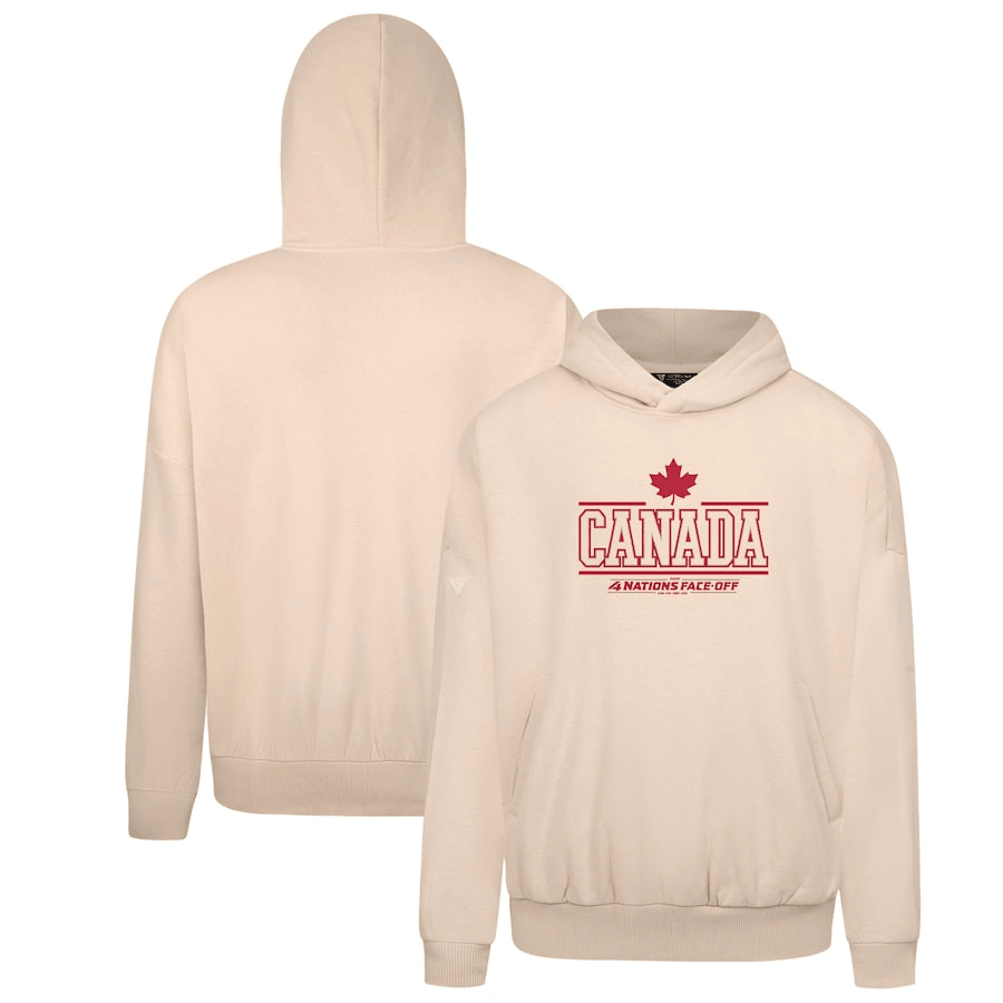 Finland 2025 4 Nations Face-Off Contact Pullover Khaki Hoodie