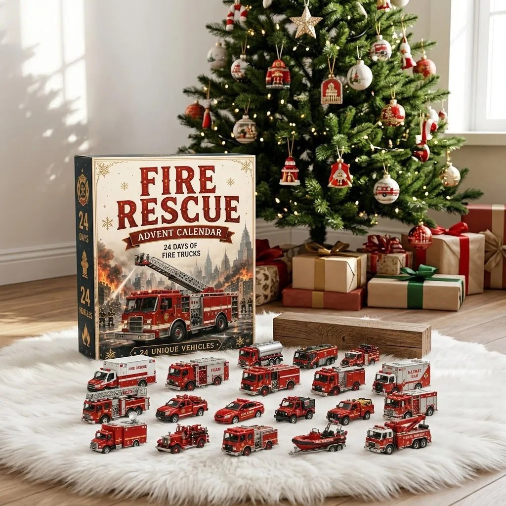 Fire Rescue 24 Days Of Fire Trucks Advent Calendar Christmas Countdown Calendar Xmas Gifts