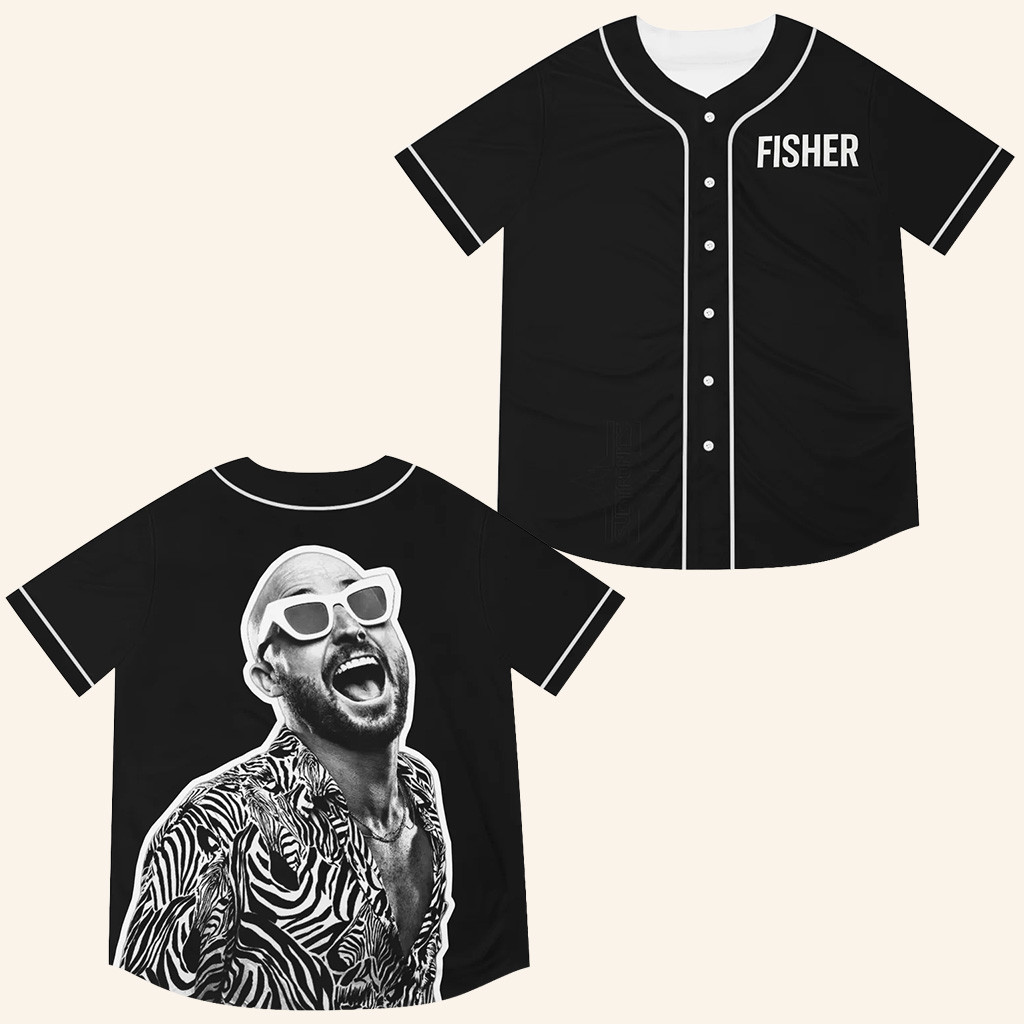 Fisher Music Black Out Jersey Fisher Merch Cool Gifts For Music Lovers