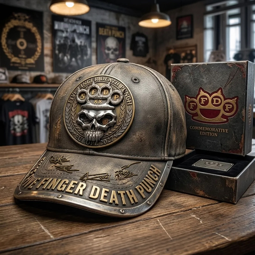 Five Finger Death Punch Europe 2027 Hat FFDP Merch Best Gifts For Music Lovers
