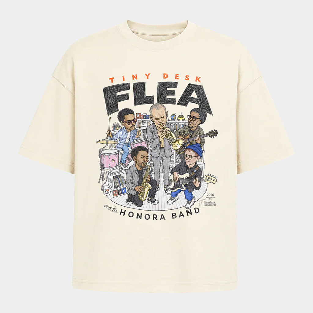 Flea Merch 2026 Flea X NPR T-Shirt Tiny Desk Flea Shirt Gifts Ideas For Music Fans