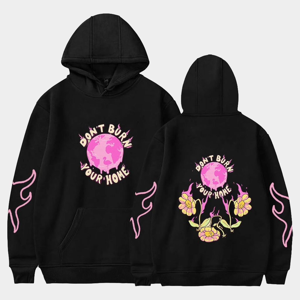 Flim Flam Merch Flim Flam Flamingo Hoodie Don't Burn Your Home Hoodie Gifts For Her